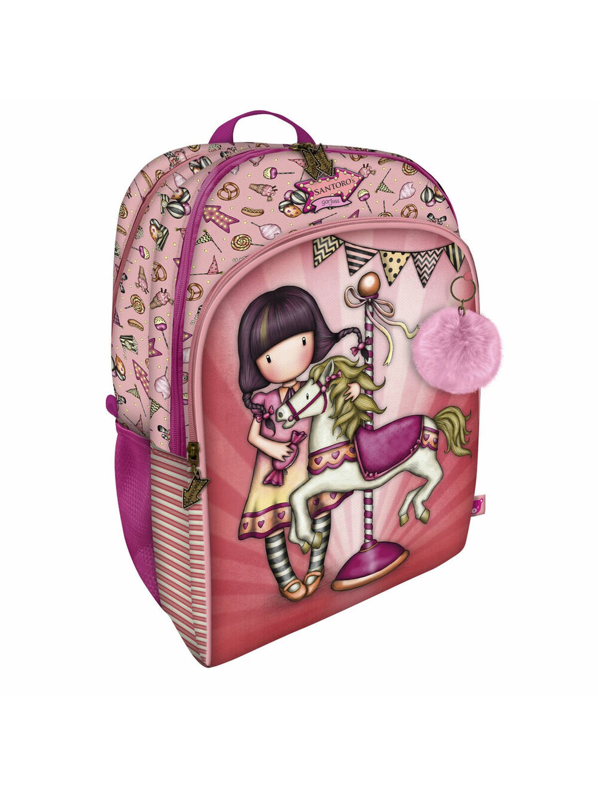 Cartable Gorjuss Carousel Saumon (34.5 x 43.5 x 22 cm)