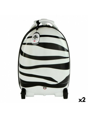 sac à dos Trolley Rastar Enfant Télécommandé Zèbre 2,4 GHz 34 x 48 x 27,5 cm (2 Unités)